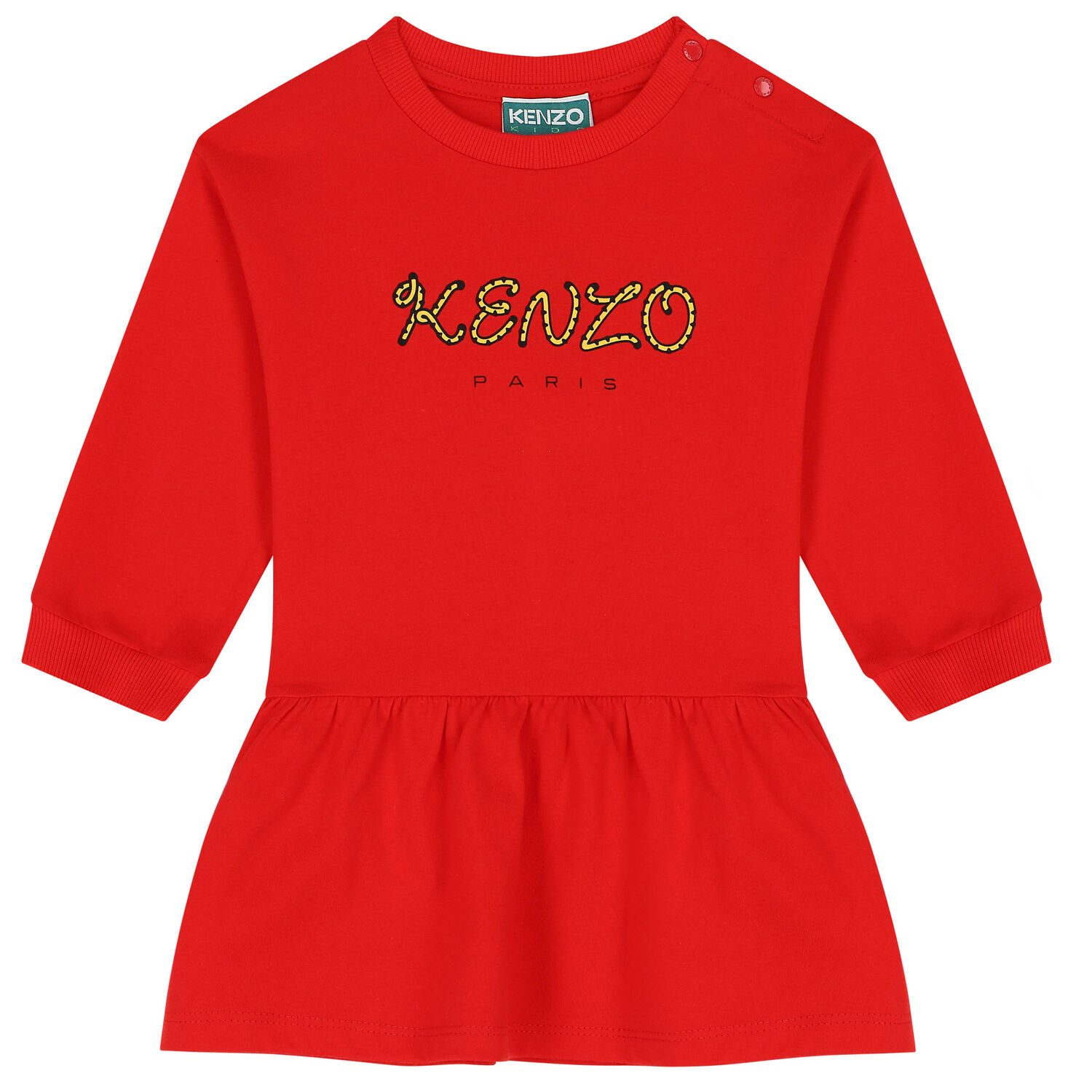 Younger Girls Red Logo Dress, 1, hi-res image number null